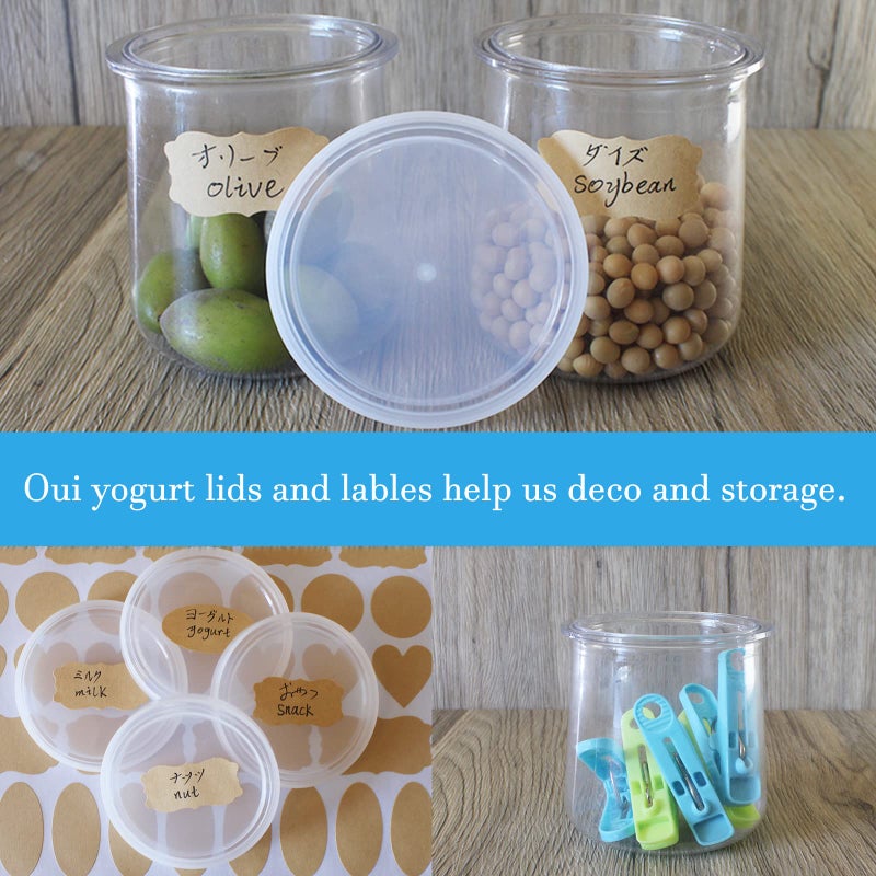 gocola Yogurt Jar Lids for Oui - 12 Pack Lids for Oui  Yogurt Container Lids Clear Plastic - Image 4